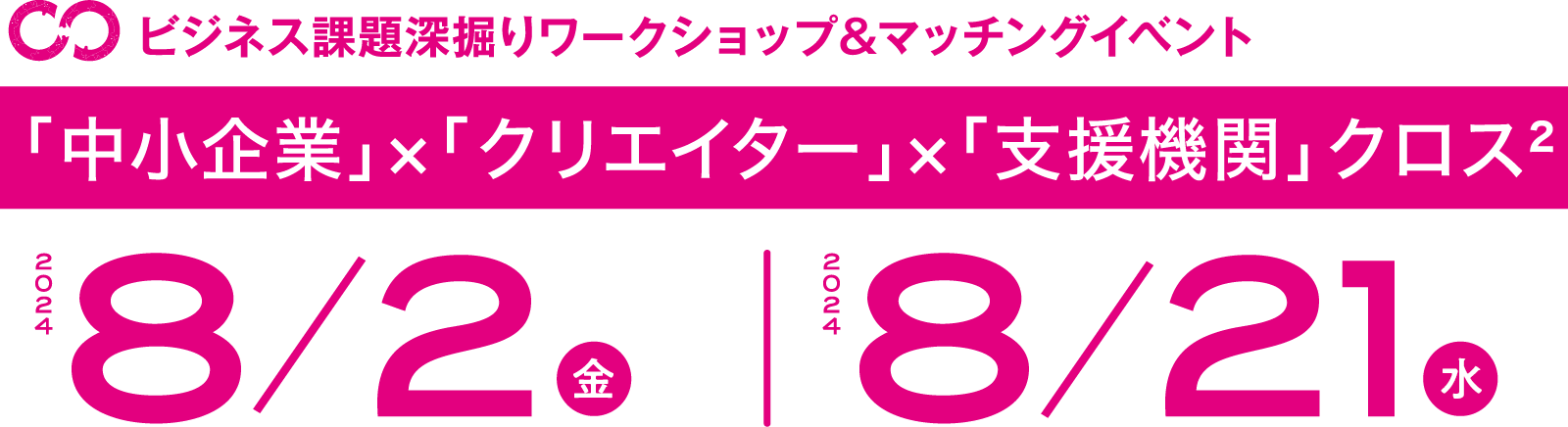 「中小企業」✕「クリエイター」✕「支援機関」クロス²